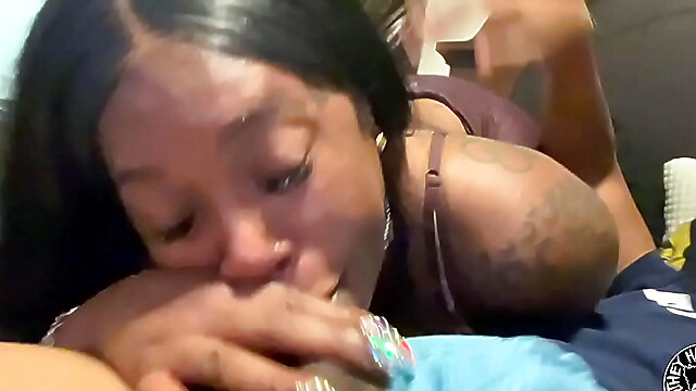 Ebony thick booty, fat ass booty ass, family ebony, spit bubbles, stepson seduces stepmom